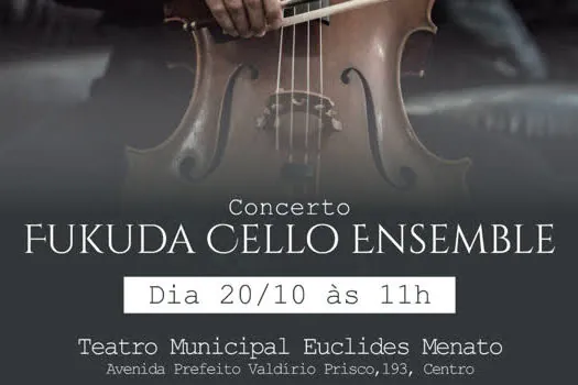 Ribeirão Pires receberá concerto do Fukuda Cello Ensemble nesse domingo