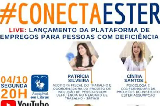 Plataforma de empregos 100% acessível para pessoas com deficiência será lançada em live