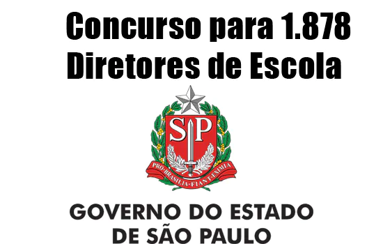 Governo de SP autoriza concurso para 1.878 diretores de escola