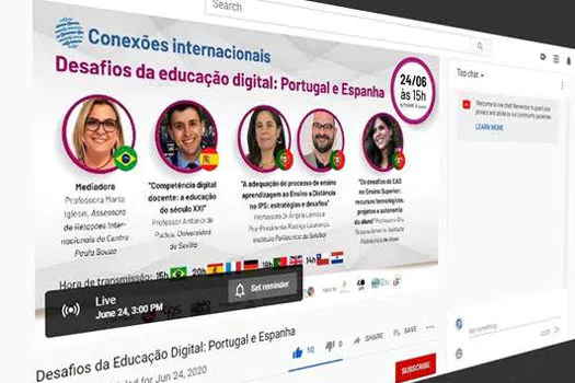 CPS realiza webinar internacional sobre desafios da educação digital