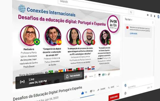 CPS realiza webinar internacional sobre desafios da educação digital