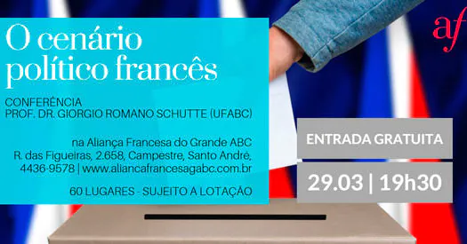 Conferência do cenário político francês com o professor da UFABC