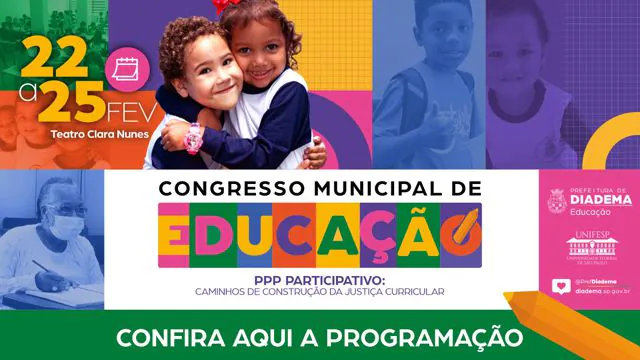 Diadema discute justiça curricular em Congresso de Educação