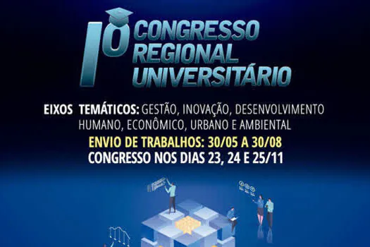 Inscrições para trabalhos do Congresso Regional Universitário estão abertas até agosto