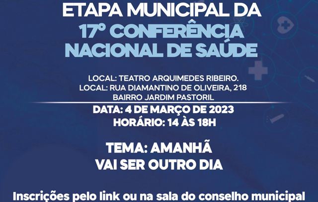 Ribeirão Pires abre inscrições para etapa municipal da 17° Conferência Nacional de Saúde