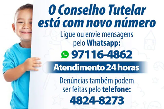 Conselho Tutelar de Ribeirão Pires divulga novo canal de atendimento