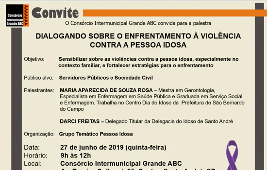 Consórcio recebe palestra sobre enfrentamento à violência contra pessoa idosa