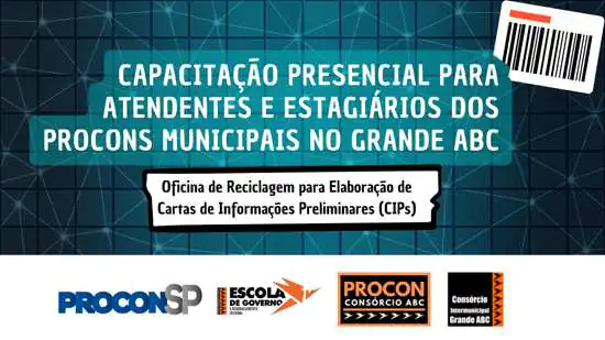 Inscrições abertas para capacitação de atendentes e estagiários dos Procons Municipais