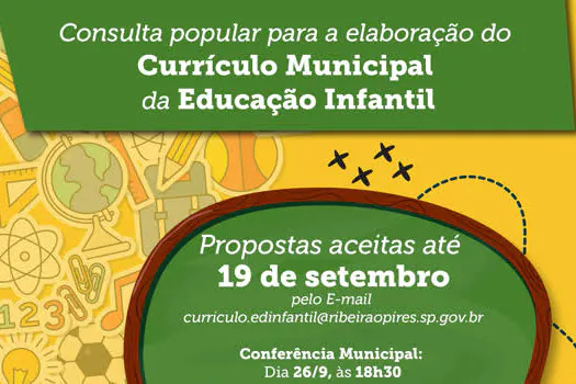 Consulta popular para a elaboração do Currículo da Educação Infantil