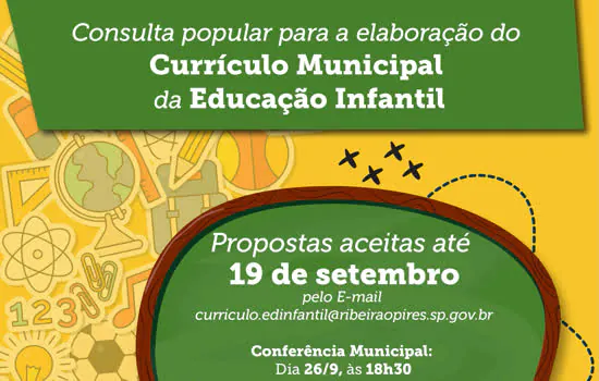 Consulta popular para a elaboração do Currículo da Educação Infantil