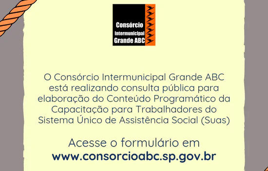 Consórcio ABC abre consulta pública para capacitação sobre SUAS