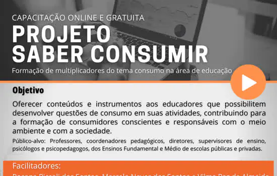 Escola de Governo do Consórcio ABC abre inscrições para curso sobre consumo consciente