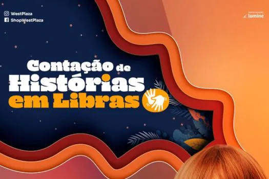 Contação de histórias gratuita terá apresentação em libras no Shopping West Plaza