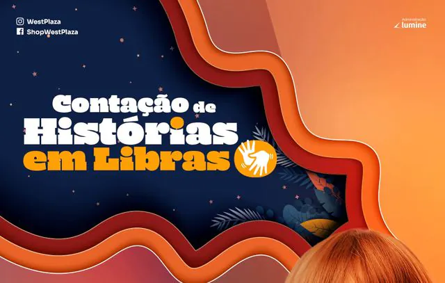 Contação de histórias gratuita terá apresentação em libras no Shopping West Plaza