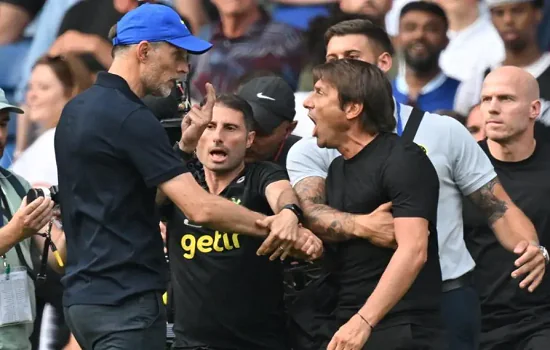 Tuchel recebe suspensão e Conte é multado após desavença em Chelsea x Tottenham