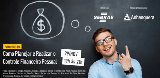 Sebrae-SP e Anhanguera realizam workshop sobre finanças pessoais