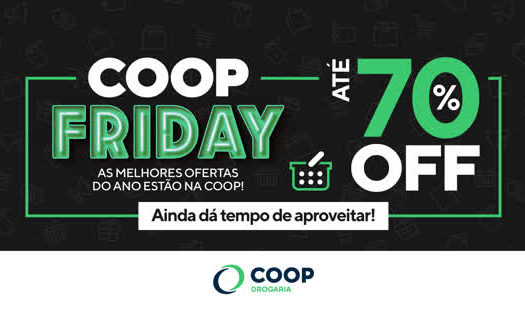 COOP Friday promete grandes descontos nos negócios supermercado e drogaria