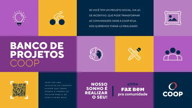 COOP abre inscrições para banco de projetos via leis de incentivo