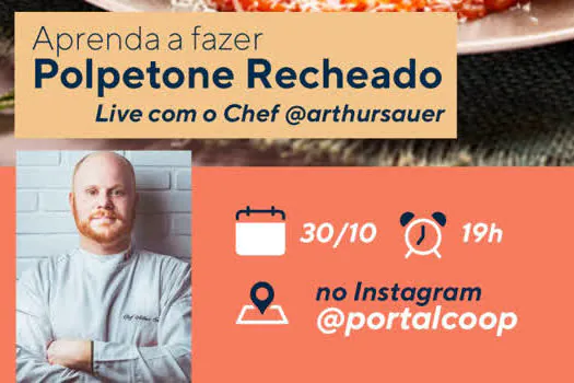 COOP promove live com o chef Arthur Sauer