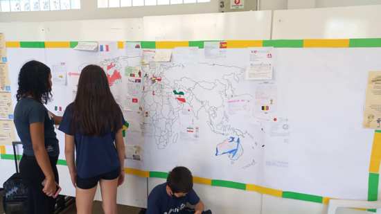 Alunos do Ensino Fundamental aprendem usando os grupos da Copa do Mundo