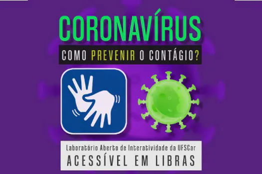 LAbI da UFSCar produz material sobre prevenção da Covid-19 em Libras