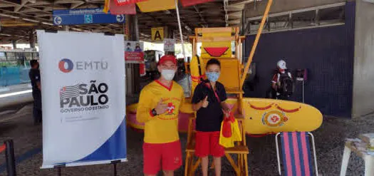 Corpo de Bombeiros volta ao Terminal Jabaquara para ação de prevenção a afogamentos