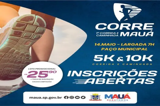 Primeira edição da ‘Corre Mauá’ tem inscrições abertas