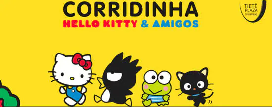 Tietê Plaza Shopping celebra Dia das Crianças com Corridinha Hello Kitty & Amigos