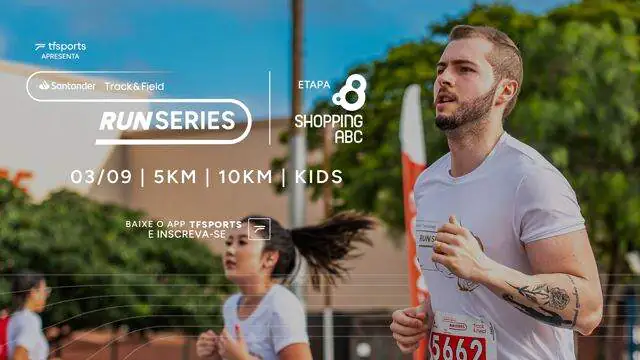 Últimas vagas! Etapa Shopping ABC do Santander Track&Field Run Series acontece em setembro