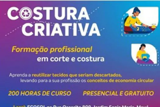 Braskem desenvolve projeto Costura Criativa no ABC e São Paulo