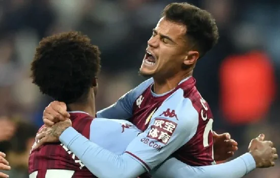 Philippe Coutinho estreia e lidera reação do Aston Villa contra Manchester United