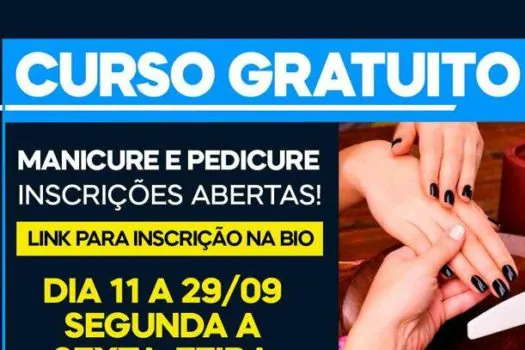 Ribeirão Pires abre inscrições para curso gratuito de manicure e pedicure