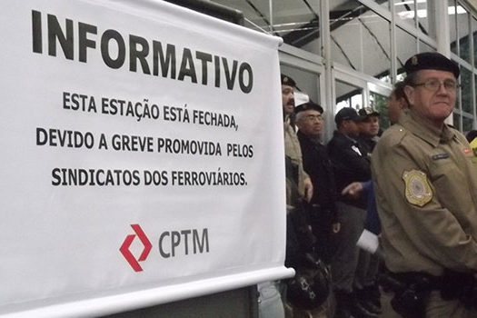 Governo ameaça cortar ponto e demitir grevistas da CPTM