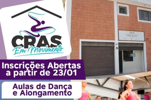 Inscrições para projeto CRAS em Movimento começam dia 23