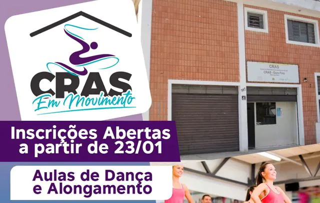 Inscrições para projeto CRAS em Movimento começam dia 23