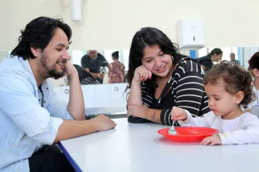 Famílias visitam creche em Santo André e conhecem merenda oferecida às crianças