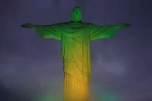 Cristo Redentor ficará verde e amarelo para estreia da seleção