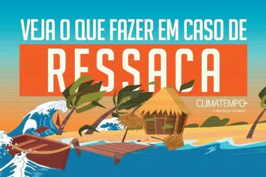 Ressaca nas praias de SP e do RJ