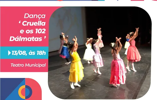 Teatro Municipal de Mauá recebe espetáculo de dança ‘Cruella e 102 Dálmatas’