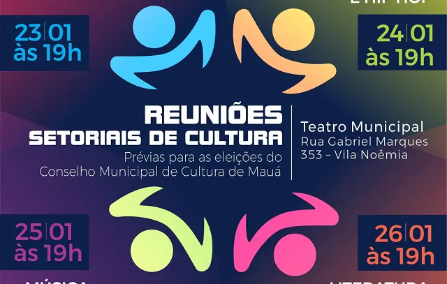 Prefeitura de Mauá promove reuniões setoriais de cultura