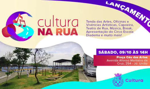 De olho na reabertura, Diadema lança Cultura na Rua no sábado (9)