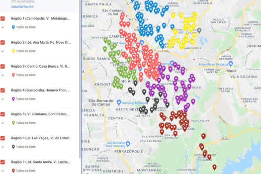 Santo André mapeia projetos culturais utilizando o Google Maps