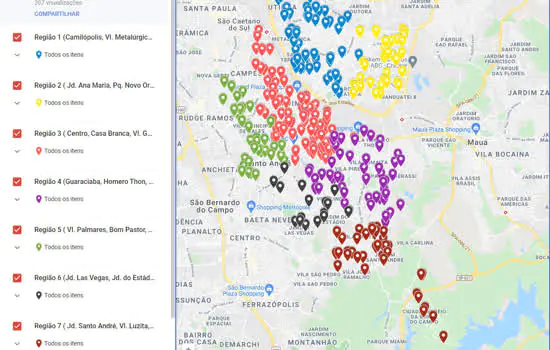 Santo André mapeia projetos culturais utilizando o Google Maps