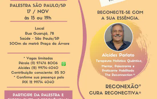 Palestra explica como a energia cósmica pode beneficiar nos processos de cura