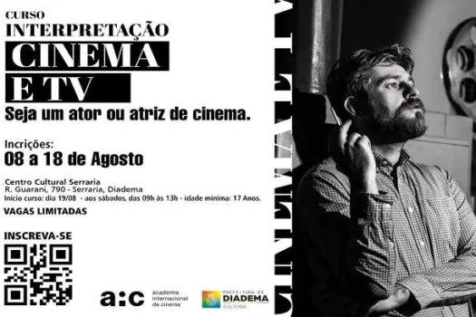 Diadema e Academia Internacional de Cinema lançam curso de interpretação