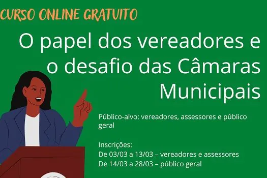 Consórcio ABC abre inscrições para curso para aprimorar atuação de vereadores