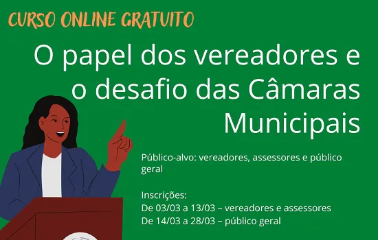 Consórcio ABC abre inscrições para curso para aprimorar atuação de vereadores