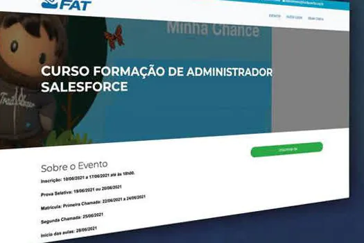 Programa Minha Chance anuncia 1,3 mil vagas em cursos de CRM com Salesforce