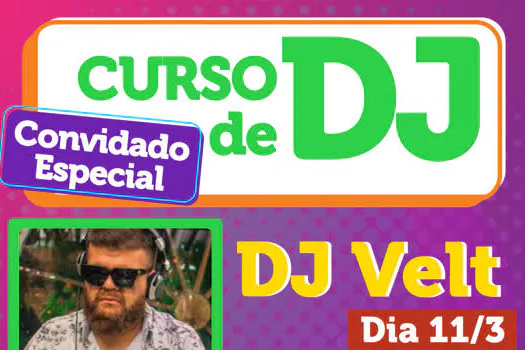 Curso de DJ traz convidado especial para troca de experiência com alunos