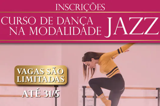 Inscrições para curso de Jazz em Ribeirão Pires seguem abertas